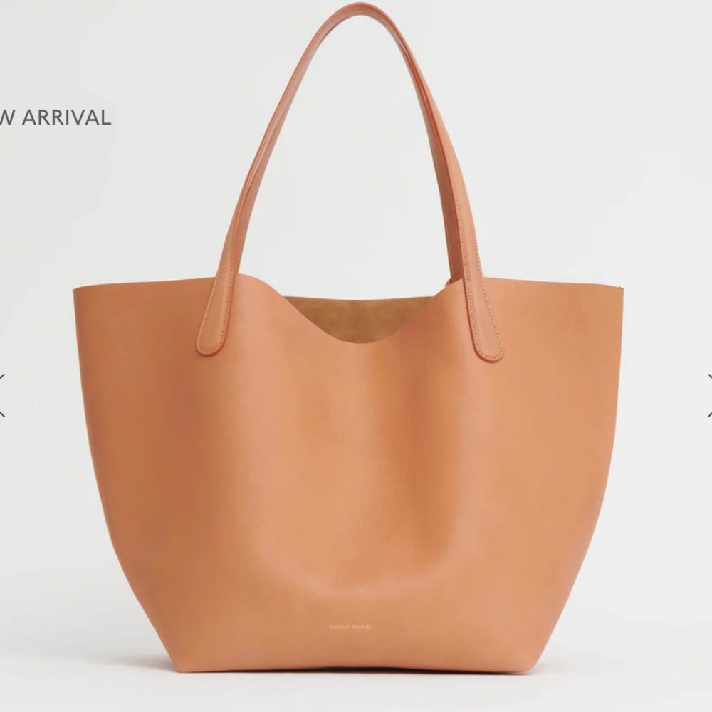 Mansur Gavriel Everyday Soft Leather Tote - Pale Yellow - Picture 3 of 8